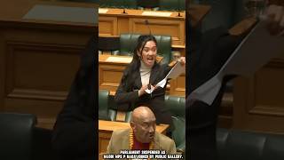 NEWZEALANDS YOUNGEST MP PERFORMS HAKA IN PARLIAMENTHaka newzealand ownfamily shorts viralvideo [upl. by Laynad]