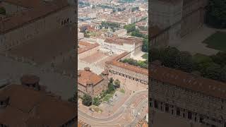 Vertical video Turin Italy Complex of buildings of the Royal Palace in Turin Panorama of the [upl. by Enyalaj]