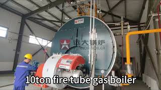 Yuanda Boiler 10Ton Gas Fire Tube Boiler Maintenance Work [upl. by Kirsti]