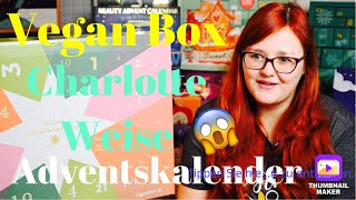 ADVENTSKALENDER UNBOXING  Veganbox ECO Adventskalender Charlotte Weise  Mein Favoriten Kalender [upl. by Aiduan]