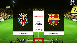 Villarreal vs Barcelona  LaLiga 202425  FC24 [upl. by Eetnom502]