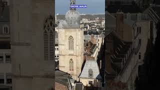 Visite de Rouen Gros Horloge filmé par un drone dans le ciel de SeineMaritime Normandie shorts [upl. by Silvie569]