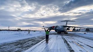 Прибытие российских миротворцев из состава КМС ОДКБ на аэродром Восточный [upl. by Einitsed]