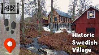 Walk in Marieholm 🇸🇪  2022  4K·60p  Historic Swedish Village [upl. by Retep883]