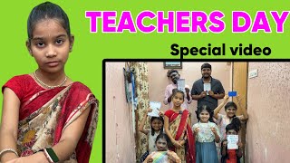 Teachers Day special video  rider mallesh new comedy video  janavi teacher video  janavi video [upl. by Evvy]