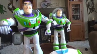 Thinkway Toys quotThe Ultimate Buzz Lightyearquot 2009 Vs 2010 comparison toy story [upl. by Ahsait699]