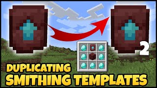 How To DUPLICATE SMITHING TEMPLATES In MINECRAFT [upl. by Yssim937]