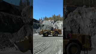 988XE Tramming 105 yards of muck blasted rock to the primary crusher [upl. by Siwel]