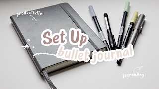 BULLET JOURNAL  set up 2024 [upl. by Ynoffit]