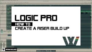 Logic Pro How To Create A Riser Build Up  WinkSound [upl. by Leahcimaj]