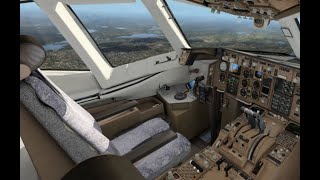 Boeing 757 v2 NEW Avionics Upgrade KSLC Arrival and Landing Flight Factor [upl. by Itsud]