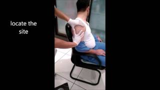 how to administer intramuscular deltoid injection [upl. by Asillim832]