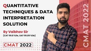 CMAT 2022 Quantitative Techniques and Data Interpretation Solution  CMAT 2022 Previous Year Paper [upl. by Ahsael]