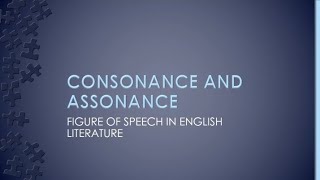 Consonance and assonance with examples figure of speech Urdu hindi explanation [upl. by Tisbee]