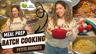 BATCHCOOKING  PETIT BUDGET  MEAL PREP [upl. by Onairot]