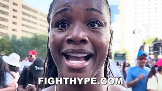 CLARESSA SHIELDS REACTS TO CANELO VS JERMELL CHARLO WEIGHIN amp KEEPS IT 100 ON FINAL PREDICTION [upl. by Rue362]