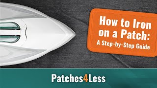 Tutorial How to Iron On Patches [upl. by Canning]