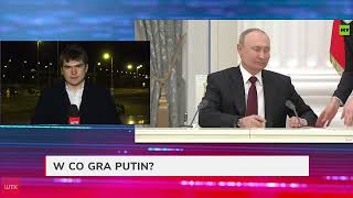 Putin przemówił w telewizji Oskarża Ukrainę i NATO o agresję [upl. by Ollecram854]