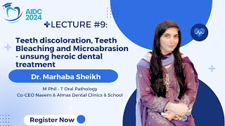 Teeth discoloration Teeth Bleaching and Microabrasion  unsung heroic dental treatment Lecture 8 [upl. by Kalie]