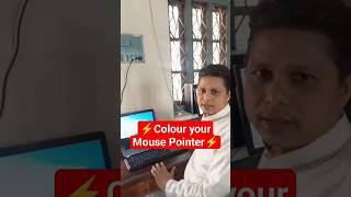 Colour your Mouse Pointer computer viral shortvideo [upl. by Ahsaelat]