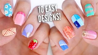 10 Easy Nail Art Designs for Beginners The Ultimate Guide 4 [upl. by Kwapong]