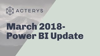 New Tool Tip Feature in Power BI March 2018 Update [upl. by Agiaf]