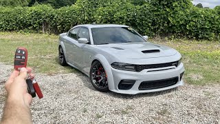 NEW Dodge Charger SRT Hellcat Widebody Start Up Test Drive Walkaround POV and Review [upl. by Eralcyram]