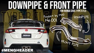 Honda Civic Type R FL5  Dowpipe amp Front pipe  MHD exhaust [upl. by Ainez504]