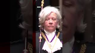 The Black Rod summons MPs for the Kings Speech KingsSpeech UK BBCNews [upl. by Annazor]