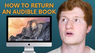 How to Return a Book on Audible on Your Computer  Tutorial [upl. by Maryjo]