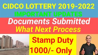 CIDCO LOTTERY 201922 Important Updates  Stamp Duty  PMYA  Documents Submitted Wht Next Process [upl. by Mehalek963]