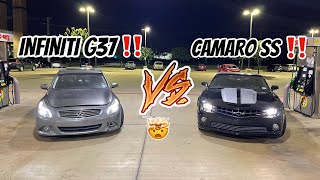 426 HP CAMARO VS MY 400 HP INFINITI G37‼️WHO WILL WIN [upl. by Musa399]