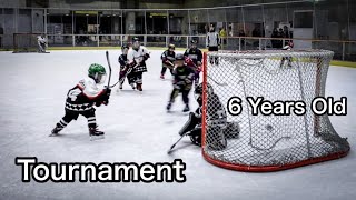 6 Years Old at U9 Hockey Tournament  Goals [upl. by Griggs]