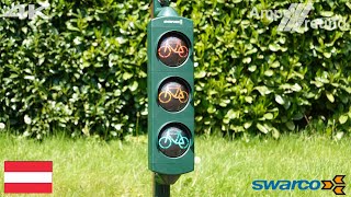 4K Swarco Futura Mini Bicycle Traffic Light Ø100 [upl. by Cacka]