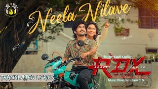 Neela Nilave Translated Lyrics  RDX Movie  Shane Nigam Mahima Nambiar  Tunes Fiesta mbtunes [upl. by Onairot]