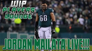 WIP Players Lounge Jordan Mailata Joins Ike Hugh and ESP [upl. by Halsy604]