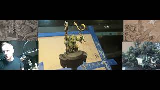 Live Painting Session Warhammer 40k Runtherd and Gretchin [upl. by Etom]