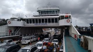 Travessia de Ferry Boat Zumbi dos Palmares Salvador  Ilha de Itaparica Bahia 13012016 [upl. by Latsryc]