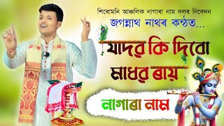 যাদৱ কি দিবো মাধৱ ৰায়  Assamese Lokgeet  Nagara Naam By Jagannath Nath [upl. by Earazed]