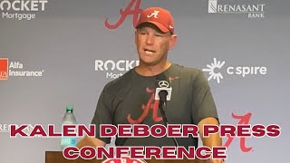 Kalen DeBoer Press Conference 8102024 [upl. by Yeslehc]