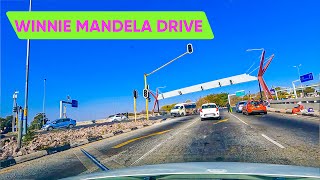 Driving on the N1 Freeway Winnie Mandela Drive Exit Tour [upl. by Udall]