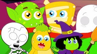 Страшные десять в постели  Хэллоуин песня  Scary Rhymes  Songs for Toddlers  Scary Ten in Bed [upl. by Ignatius]