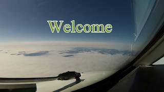 FAROE ISLANDS Pilots view AMAZING GoPro COCKPIT Visual Approach Runway 12 the fjord [upl. by Ecadnac166]