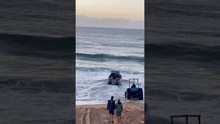 Extreme beach launching in South Africa’s Ballito Bay fishing fish [upl. by Airual]