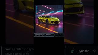 futuristic sports car speeding down a neonlit city [upl. by Brentt]