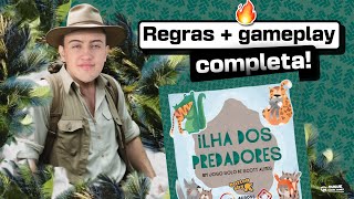 ILHA DOS PREDADORES  Gameplay  Regras  Review [upl. by Annirak]