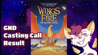 Wings of Fire Graphic Novel Dub Book 5 Casting Call Result [upl. by Mukul]