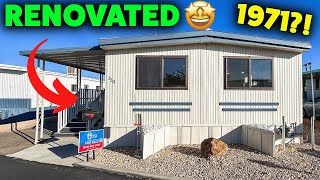 Completely Renovated 1971 Mobile Home Tour  Holiday Homes 130 [upl. by Aicinet]