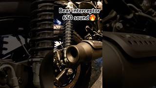 RE Bear Interceptor 650 Sound royalenfield shorts [upl. by Sorce]