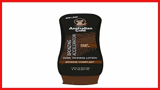 Australian Gold Dark Tanning Accelerator Lotion With Bronzer 8 Ounce New Package Same Formula [upl. by Itagaki]